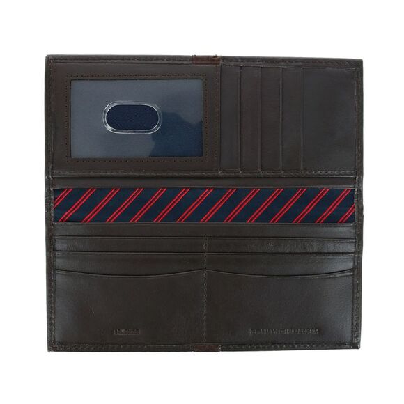 Tommy Hilfiger Men's Leather Ranger RFID Checkbook Cover Secretary Wallet - Picture 3 of 5